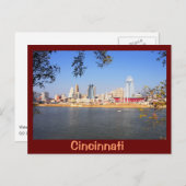 Carte Postale Cincinnati, Ohio, la ville reine (Devant / Derrière)