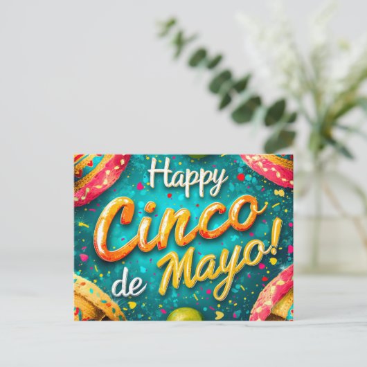 Carte postale Cinco de Mayo (Debout devant)