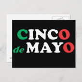 Carte postale Cinco de Mayo (Devant / Derrière)