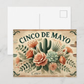 Carte Postale Cinco de Mayo (Devant / Derrière)