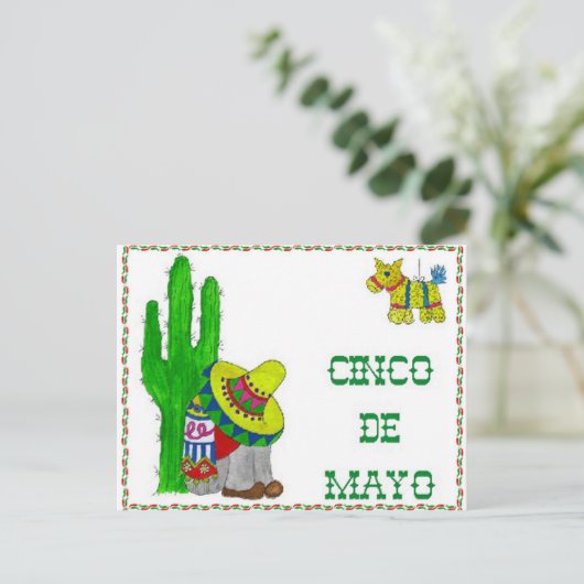 CARTE POSTALE CINCO DE MAYO (Debout devant)