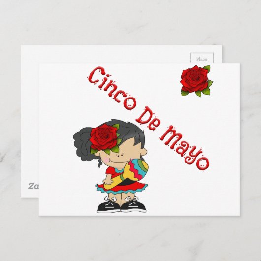 Carte Postale Cinco De Mayo (Devant / Derrière)