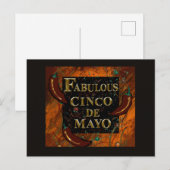 Carte Postale Cinco de Mayo (Devant / Derrière)