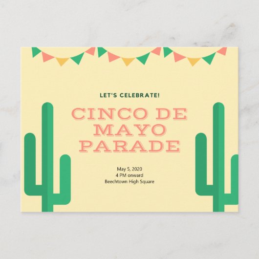 Carte Postale Cinco De Mayo (Devant)