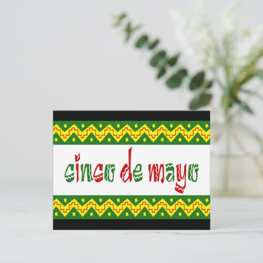 Carte Postale cinco de mayo (Debout devant)