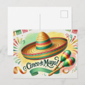 Carte Postale Cinco de Mayo (Devant / Derrière)