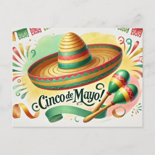 Carte Postale Cinco de Mayo (Devant)