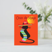 Carte Postale Cinco de mayo CAT Design—Adorable (Debout devant)