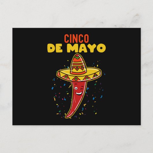 Carte Postale Cinco De Mayo Cilli Avec Sombrero (Devant)