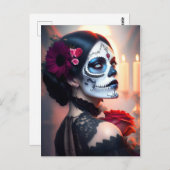 Carte Postale Cinco de Mayo Jour de la Beauté Morte avec ART Ros (Devant / Derrière)