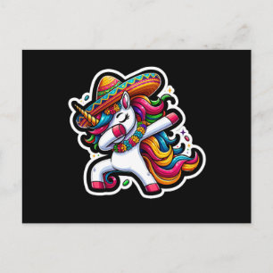 Carte Postale Cinco de Mayo Unicorn