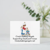 Carte postale Cindy's Baking Angels pour les troup (Debout devant)