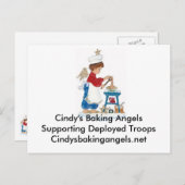 Carte postale Cindy's Baking Angels pour les troup (Devant / Derrière)