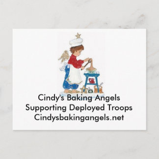 Carte postale Cindy's Baking Angels pour les troup