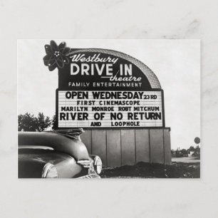 Carte Postale Cinéma de plein air, 1954