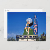 Carte Postale Cinéma de plein air Airway Drive-In, Saint Ann, Mi (Devant / Derrière)