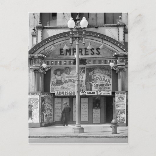 Carte Postale Cinéma Empress, 1939 (Devant)