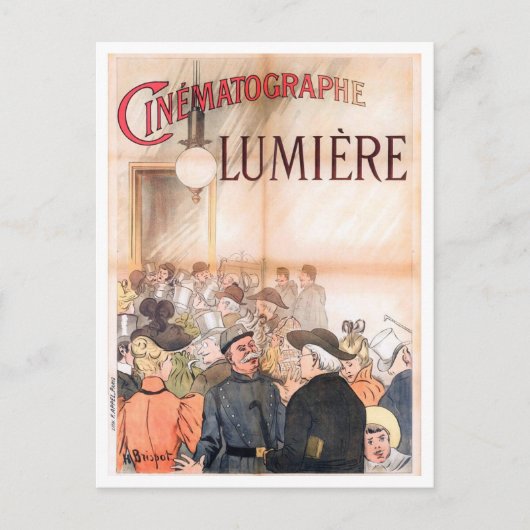 Carte Postale Cinématographe Lumière (1896) Henri Brispot (Devant)