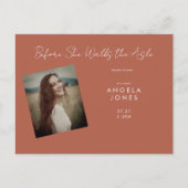 Carte Postale Cinnamon avant qu'elle marche Fête des mariées pho (Devant)