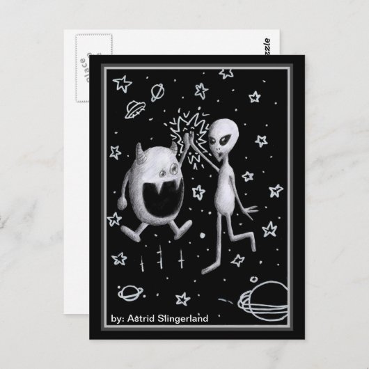 Carte Postale Cinq - (Devant / Derrière)