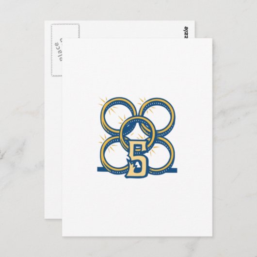 Carte Postale Cinq anneaux d'or ! (Devant / Derrière)