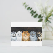 Carte Postale Cinq chats, Louis Wain (Debout devant)