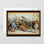 Carte Postale Cinq Clowns (Devant / Derrière)