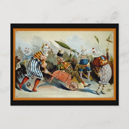 Carte Postale Cinq Clowns (Devant)