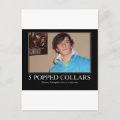 Carte Postale Cinq cols relevés cool (Devant)