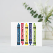 Carte Postale Cinq crayons gras (Debout devant)