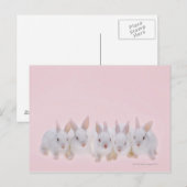 Carte Postale Cinq lapins 2 (Devant / Derrière)