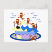 Carte Postale cinq petits singes (Devant)