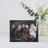 Carte Postale Cinq singes fantaisistes (Debout devant)