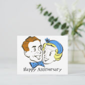 Carte Postale Cinquante ans heureux (Debout devant)