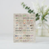 Carte Postale Cinquante bicyclettes (Debout devant)