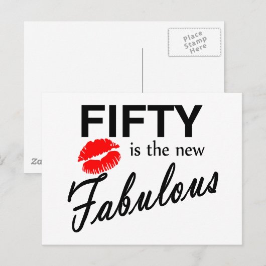 Carte Postale Cinquante Est Le Nouveau Fabuleux (Devant / Derrière)