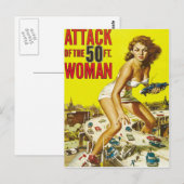 Carte Postale Cinquante Femmes Aliens (Devant / Derrière)