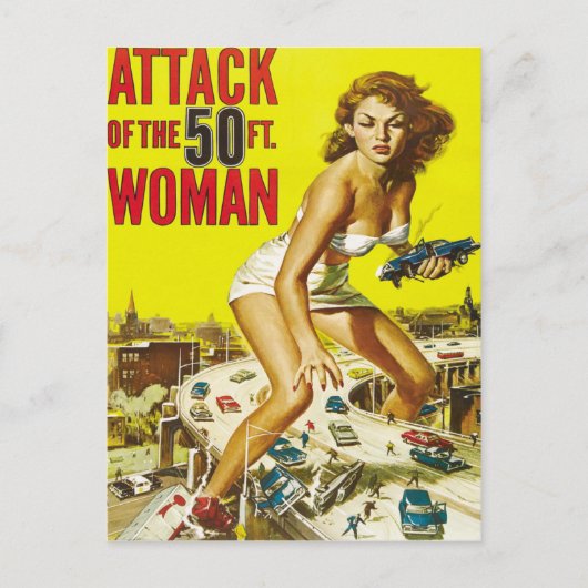 Carte Postale Cinquante Femmes Aliens (Devant)