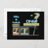 Carte Postale Cinquante Style Diner (Devant / Derrière)