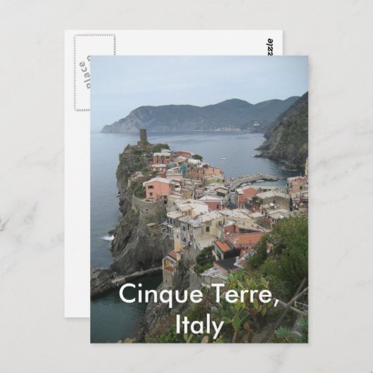 Carte Postale Cinque Terre (Devant / Derrière)