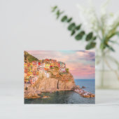 Carte Postale Cinque Terre, coucher de soleil (Debout devant)