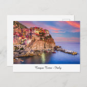 Carte Postale Cinque Terre Italie (Devant / Derrière)