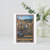Carte Postale Cinque Terre - Riomaggiore (Debout devant)
