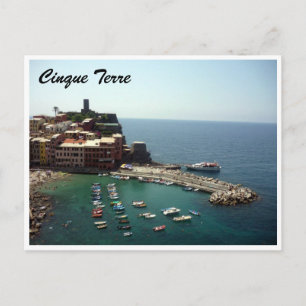 Carte Postale cinque terre vernazza port