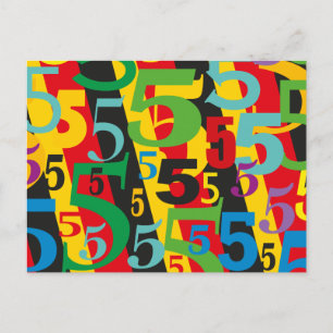 Carte Postale Cinquième, 55e ou 50e anniversaire ou anniversaire