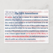 Carte Postale Cinquième amendement (Devant)