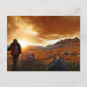 Carte Postale Cinty Mountain Sunset - Parc national des Glaciers