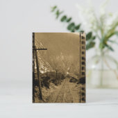 Carte Postale Circa 1910 Sepia Railroad Tracks West (Debout devant)