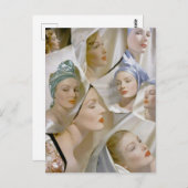 Carte Postale circa 1940 belles femmes (Devant / Derrière)