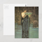 Carte Postale Circe Invidiosa Par J W Waterhouse 1892 (Devant / Derrière)